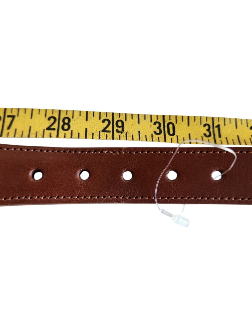 Vtg Coach Surcingle Belt Mens 30 British Tan Natural Canvas Brass Buckle NEW - Picture 14 of 14